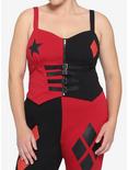DC Comics The Suicide Squad Harley Quinn Girls Bustier Top Plus Size, RED, hi-res