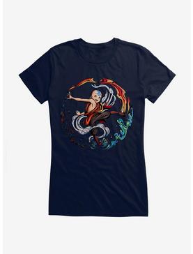 Avatar: The Last Airbender Aang The Avatar Girls T-Shirt, NAVY, hi-res