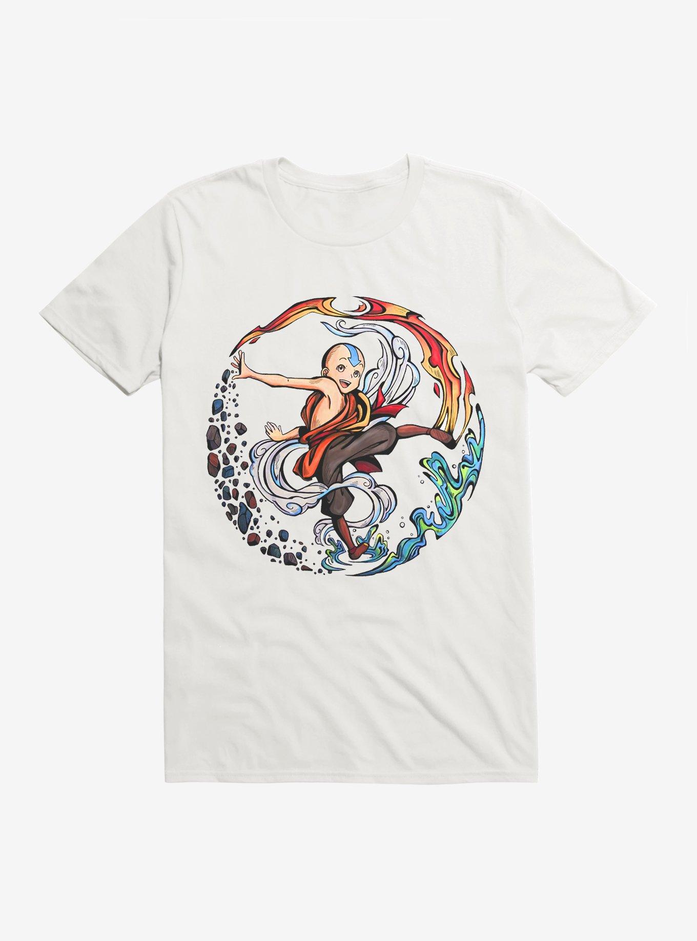 Avatar: The Last Airbender Aang The Avatar T-Shirt, WHITE, hi-res