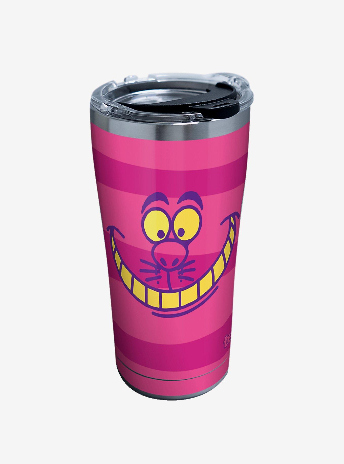 Disney Alice In Wonderland Cheshire Cat Stripe Stainless Steel Travel Mug, , hi-res