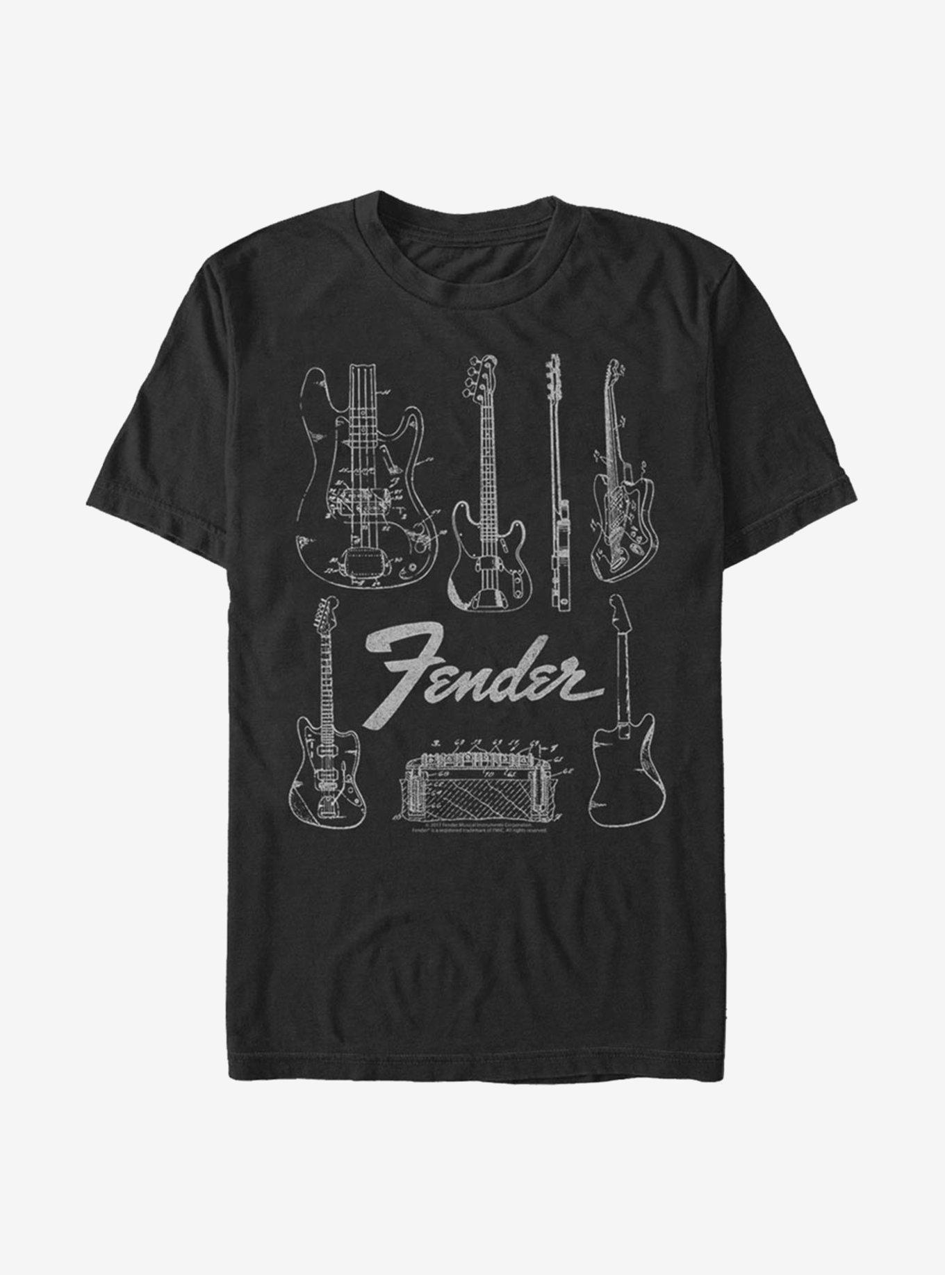Fender Chart T-Shirt, , hi-res
