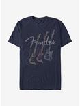 Fender Triple Fret T-Shirt, NAVY, hi-res