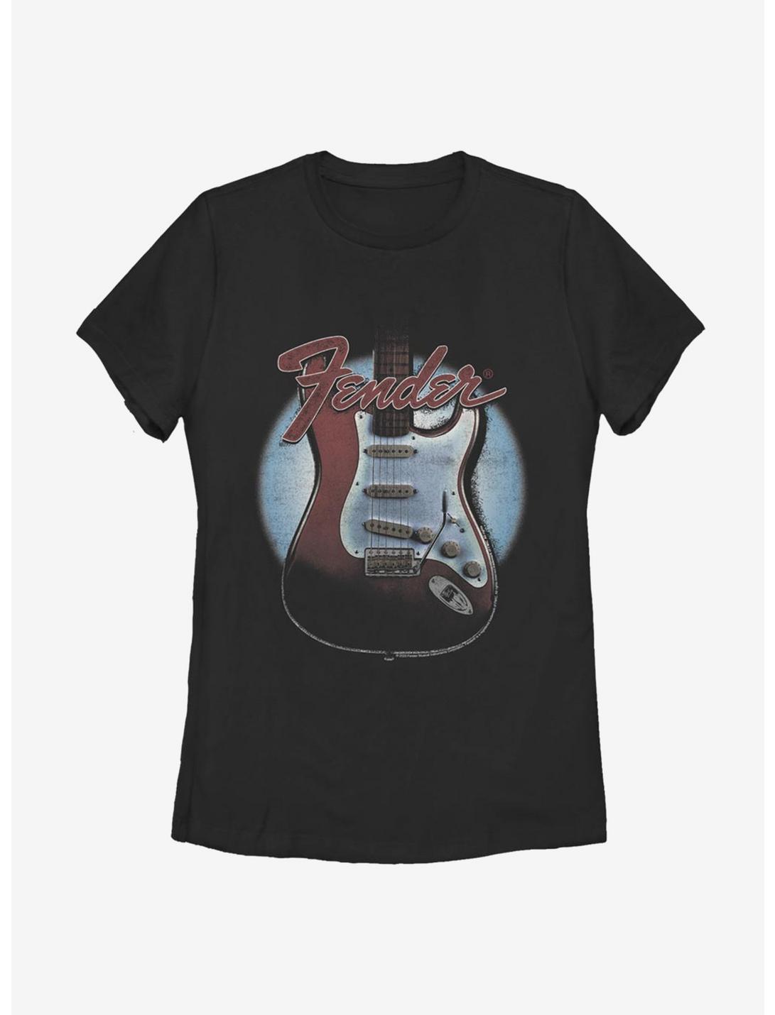 Fender Guitar Lockup Womens T-Shirt, BLACK, hi-res