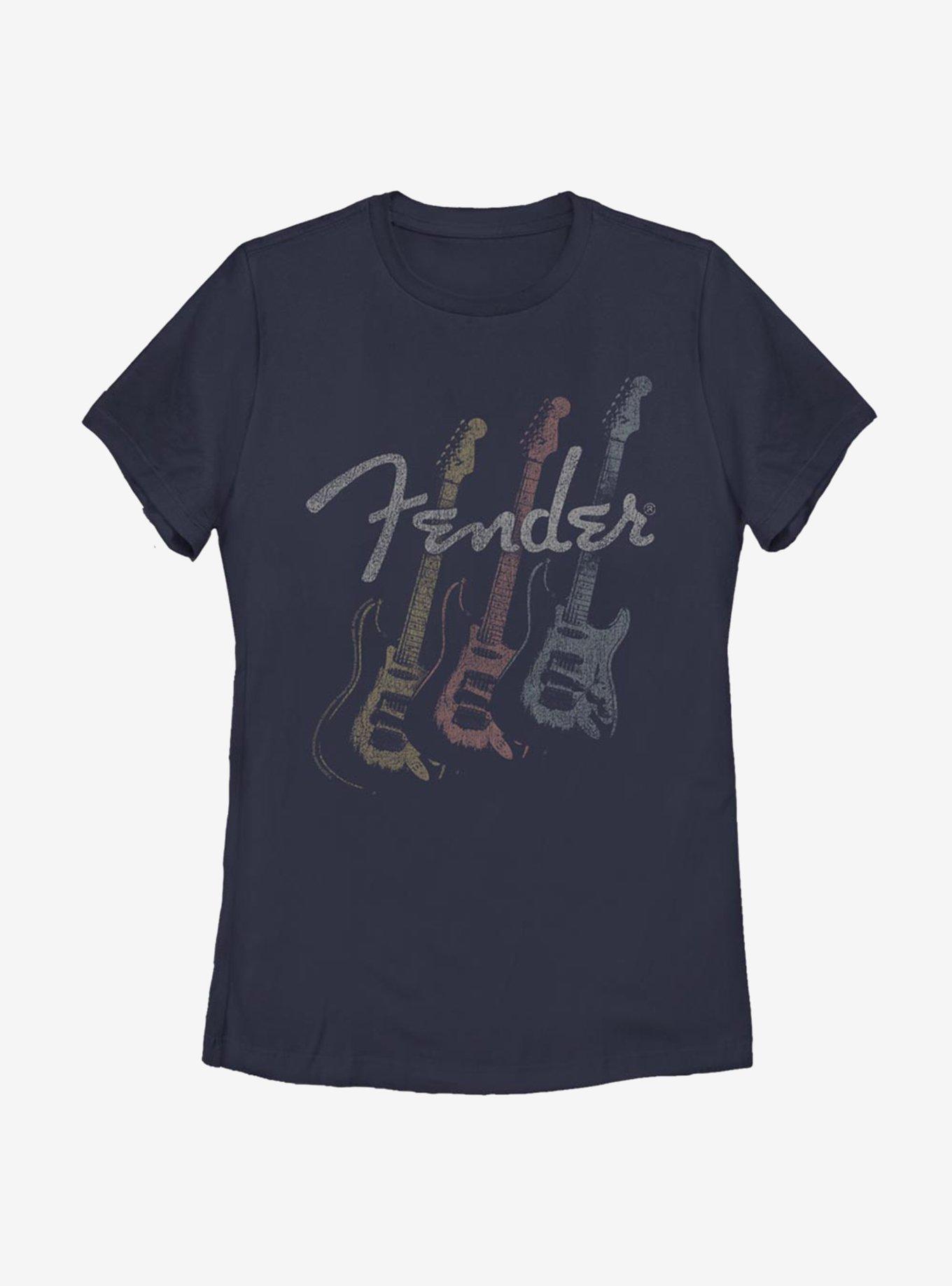 Fender Triple Fret Womens T-Shirt, NAVY, hi-res