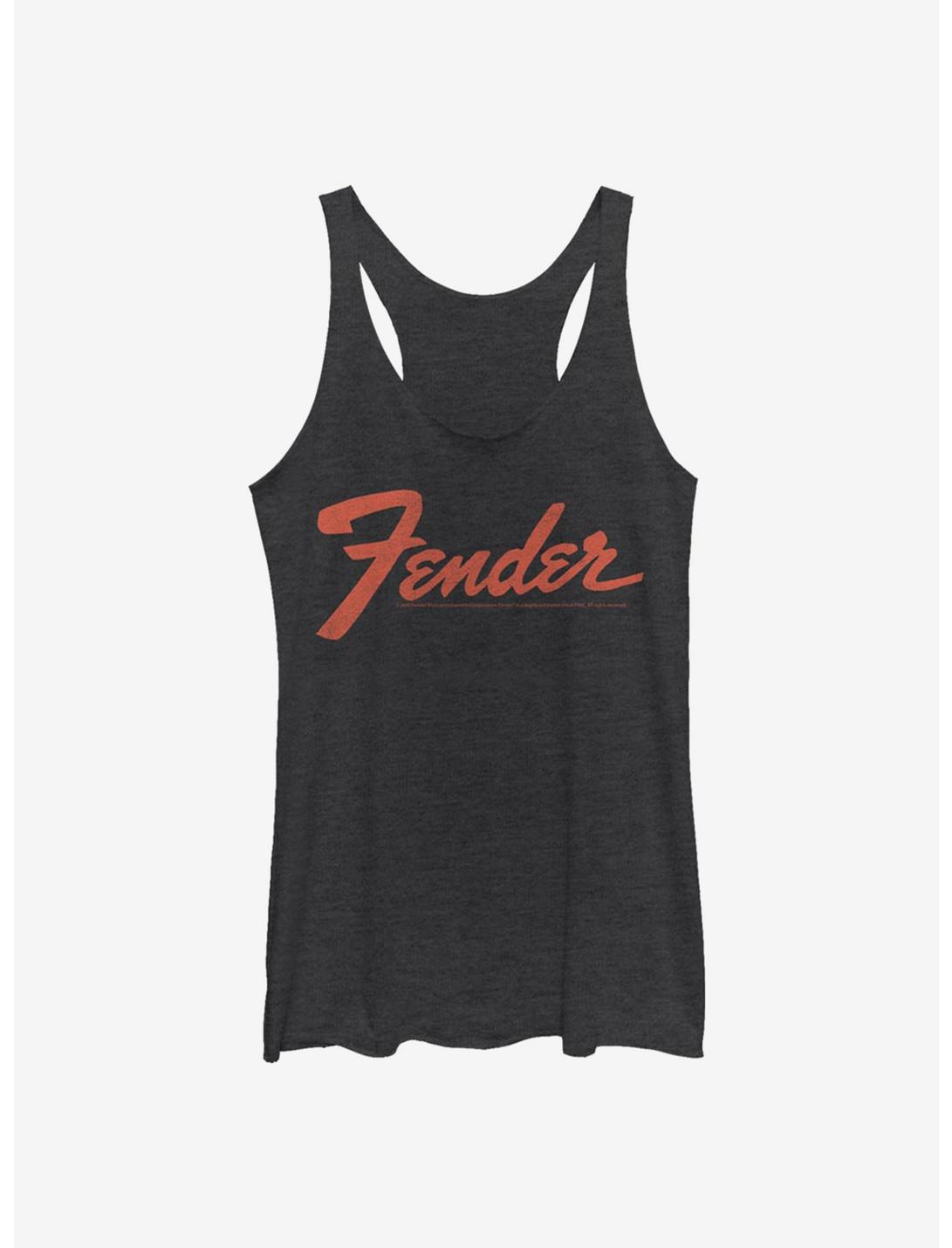 Fender Logo Womens Tank Top, BLK HTR, hi-res