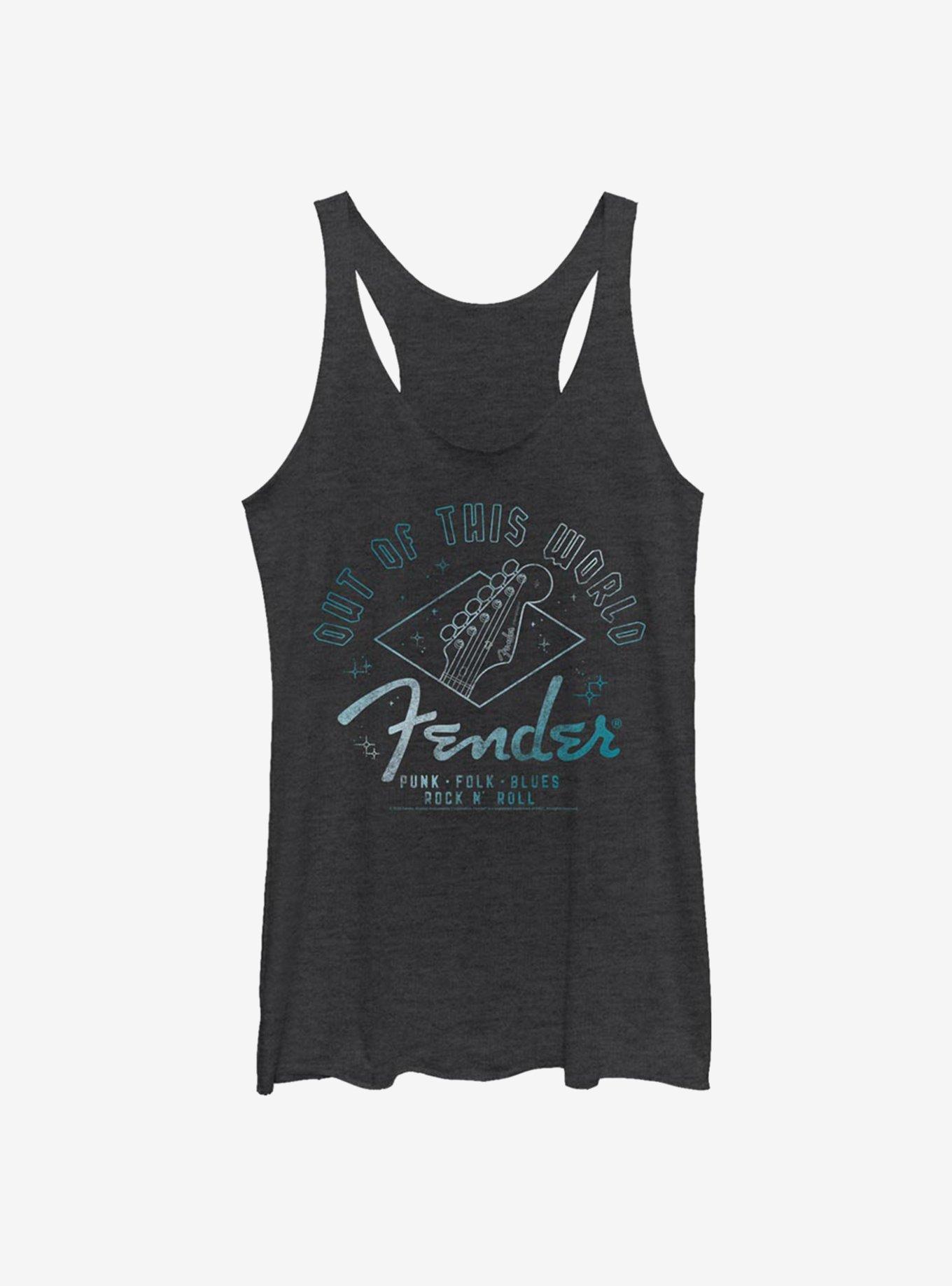 Fender Out Of This World Womens Tank Top, BLK HTR, hi-res