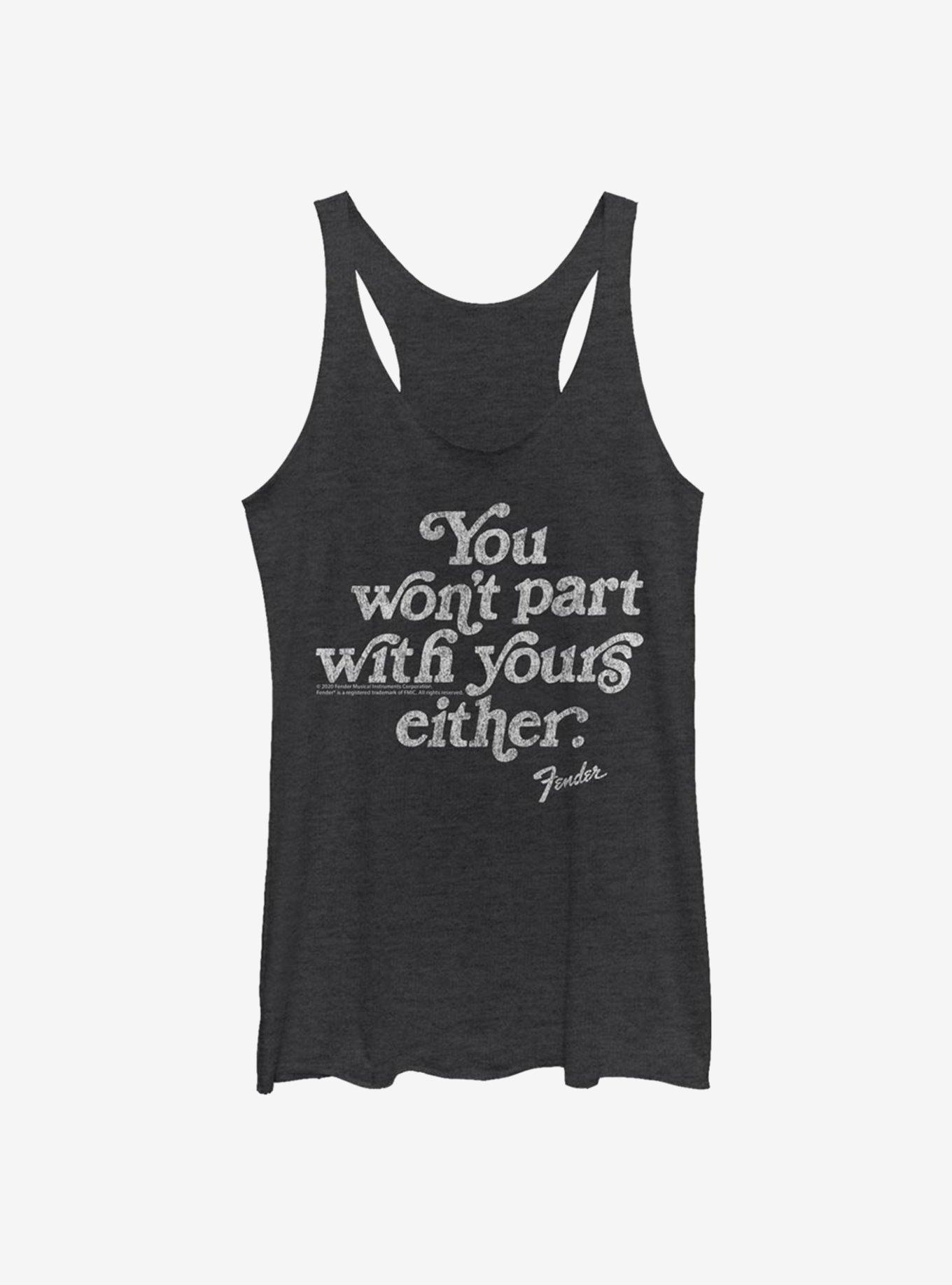 Fender Vintage Quote Womens Tank Top, BLK HTR, hi-res
