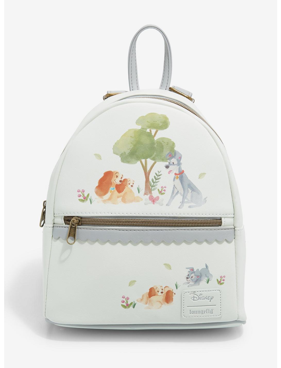Loungefly Disney Lady And The Tramp Watercolor Mini Backpack, , hi-res