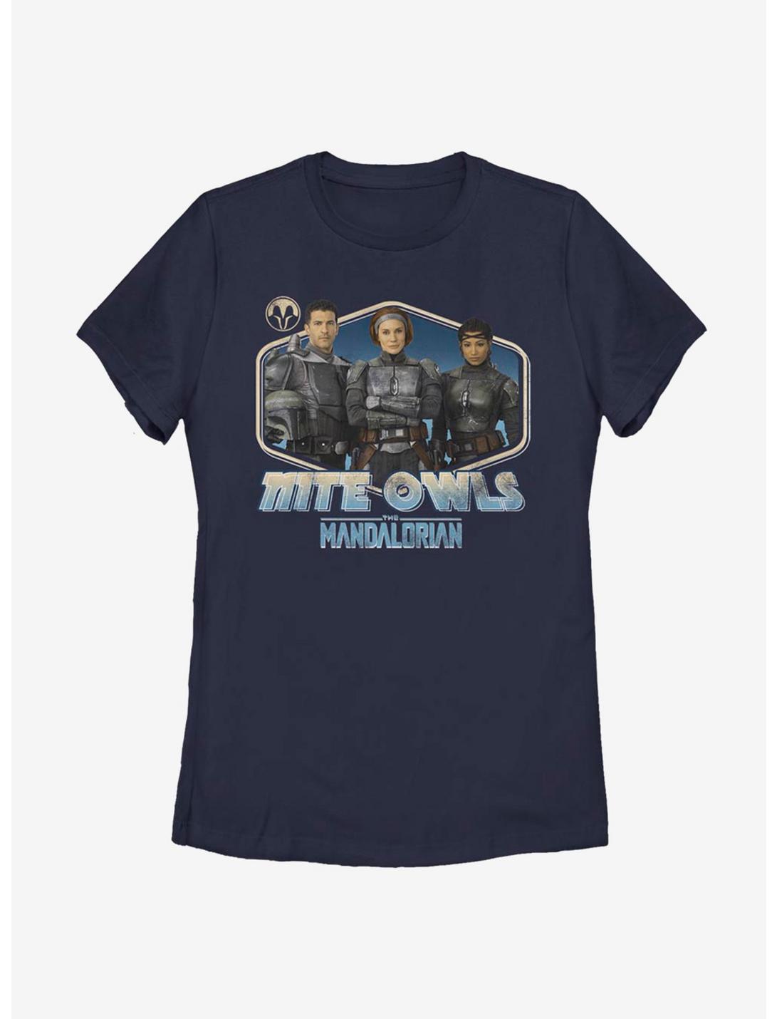 Star Wars The Mandalorian Nite Owls Womens T-Shirt, NAVY, hi-res