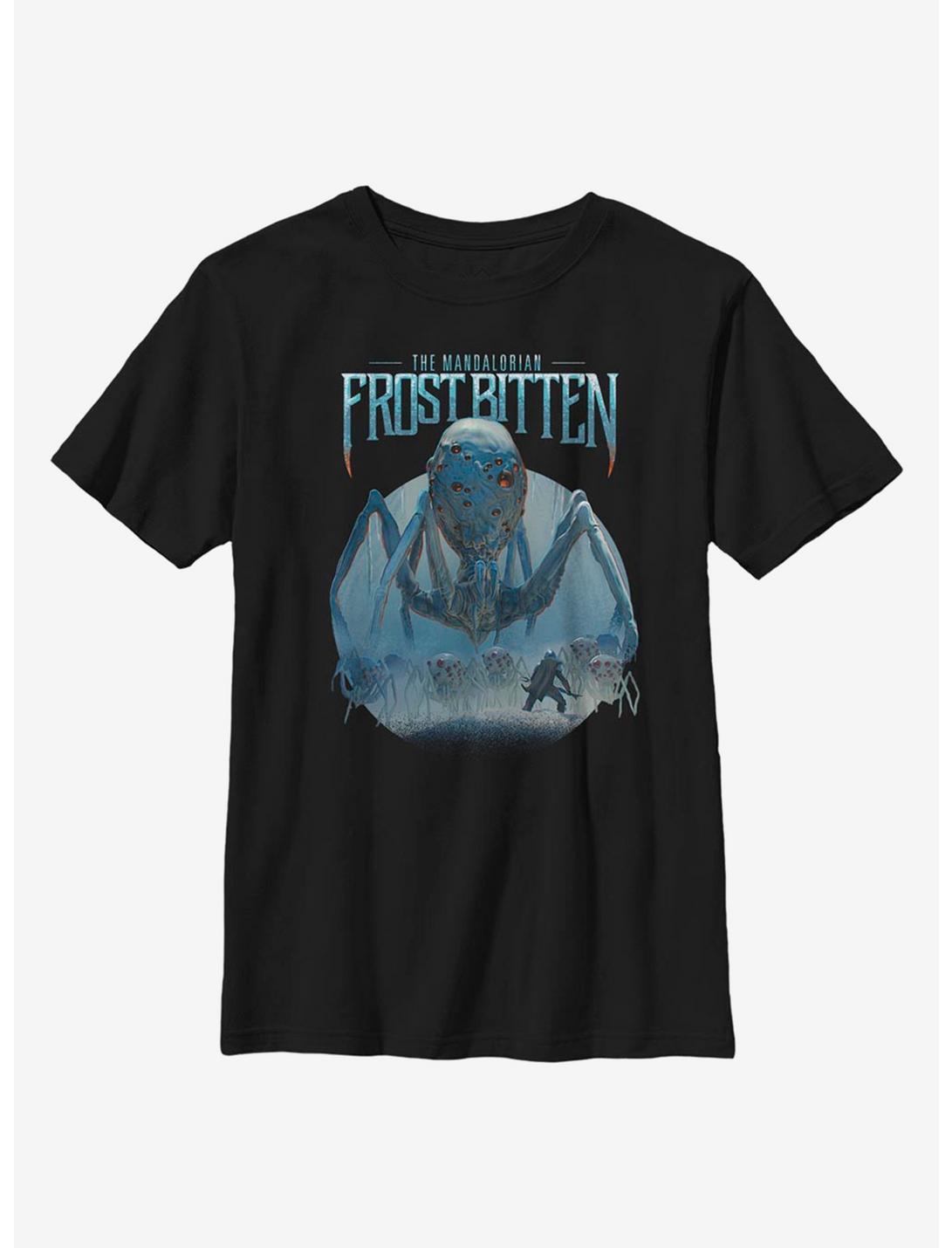 Star Wars The Mandalorian Frost Bitten Spiders Youth T-Shirt, BLACK, hi-res