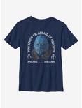 Star Wars The Mandalorian Fire Lava Heights Youth T-Shirt, NAVY, hi-res