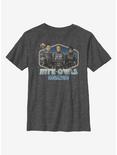 Star Wars The Mandalorian Nite Owls Youth T-Shirt, CHAR HTR, hi-res