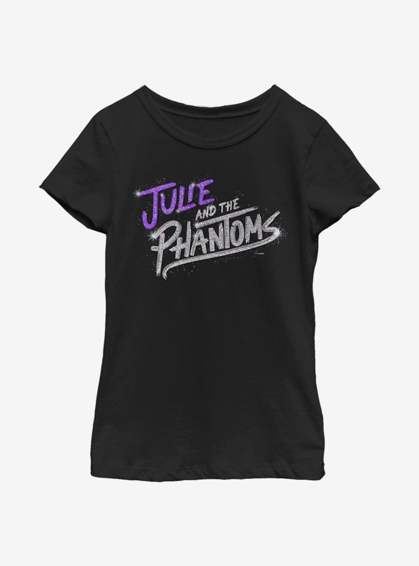 Julie And The Phantoms Bling Logo Youth Girls T-Shirt, BLACK, hi-res