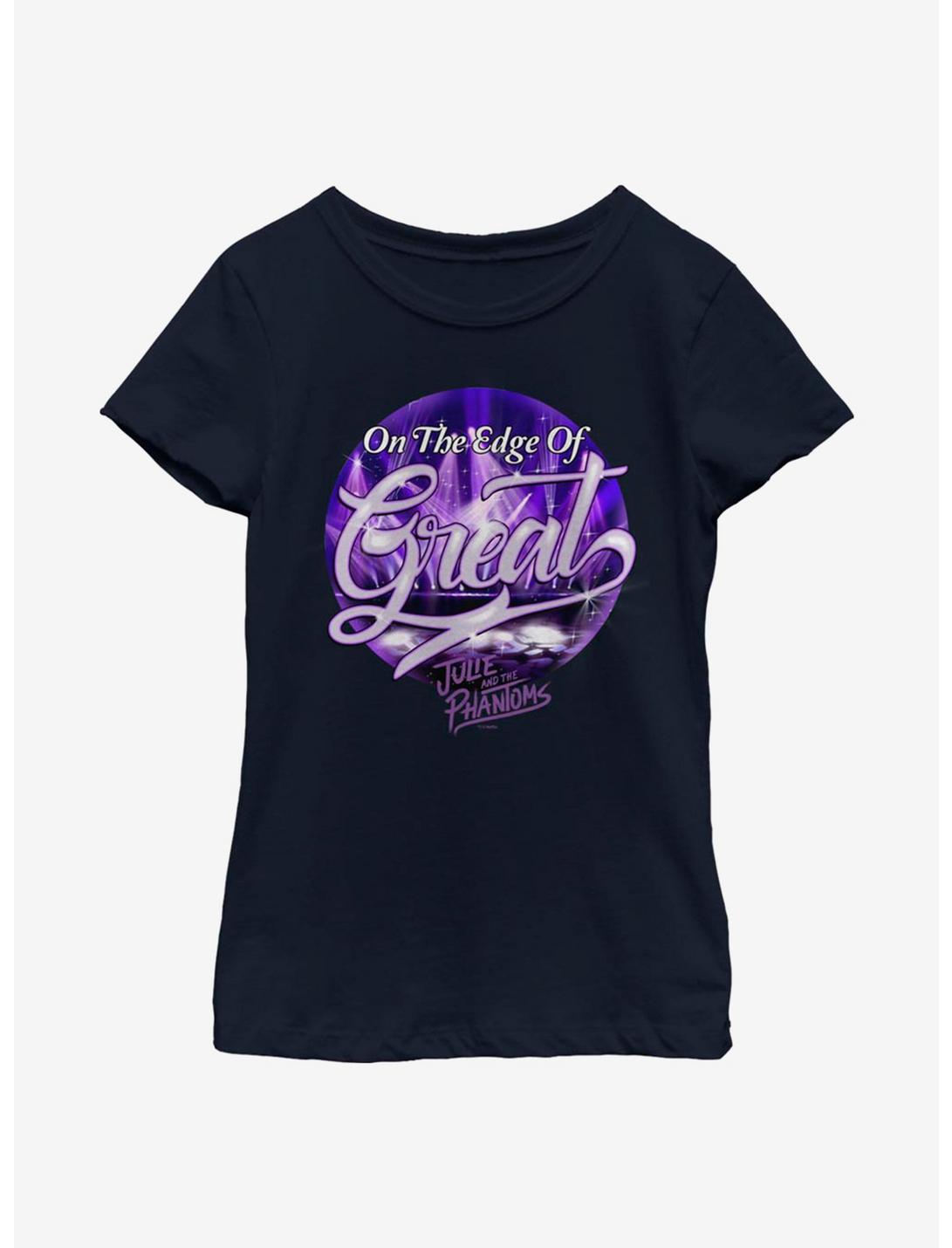 Julie And The Phantoms Great Edge Youth Girls T-Shirt, NAVY, hi-res
