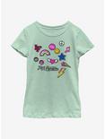 Julie And The Phantoms Icons Youth Girls T-Shirt, MINT, hi-res
