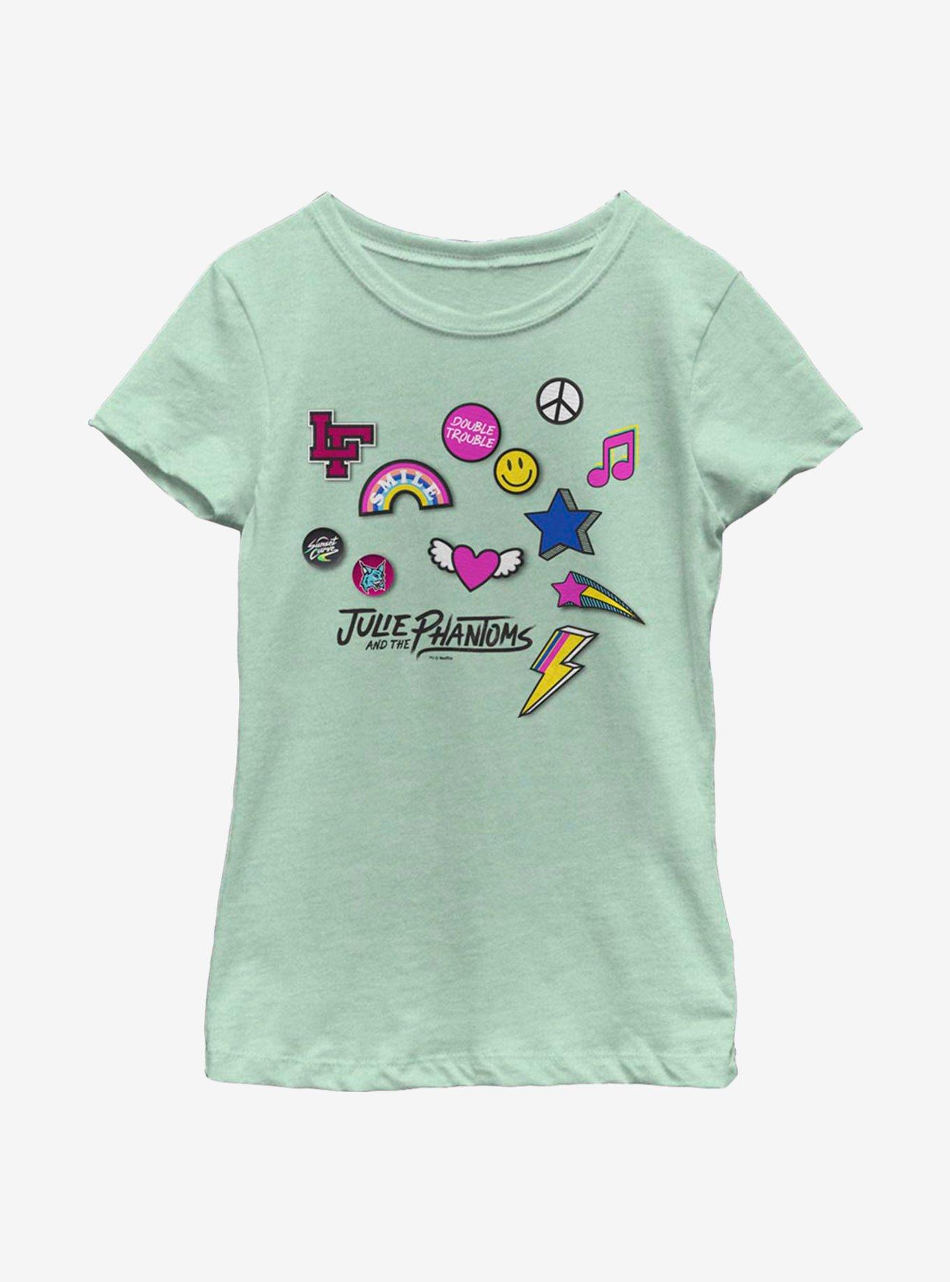 Julie And The Phantoms Icons Youth Girls T-Shirt, MINT, hi-res