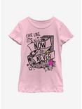 Julie And The Phantoms Now Or Never Youth Girls T-Shirt, PINK, hi-res