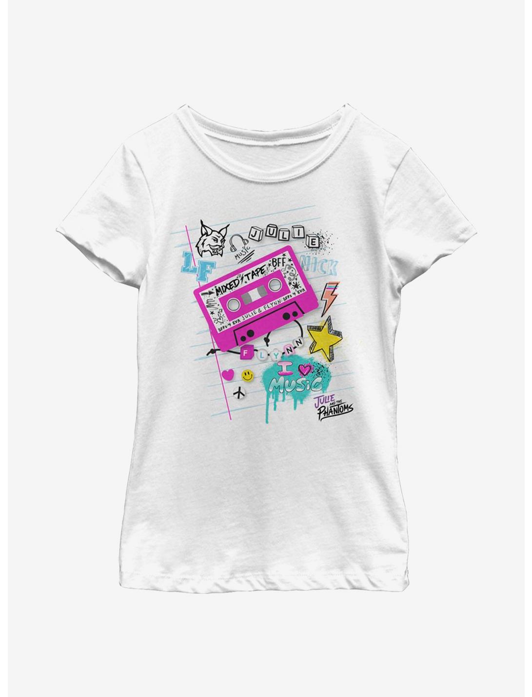 Julie And The Phantoms School Page Youth Girls T-Shirt, WHITE, hi-res
