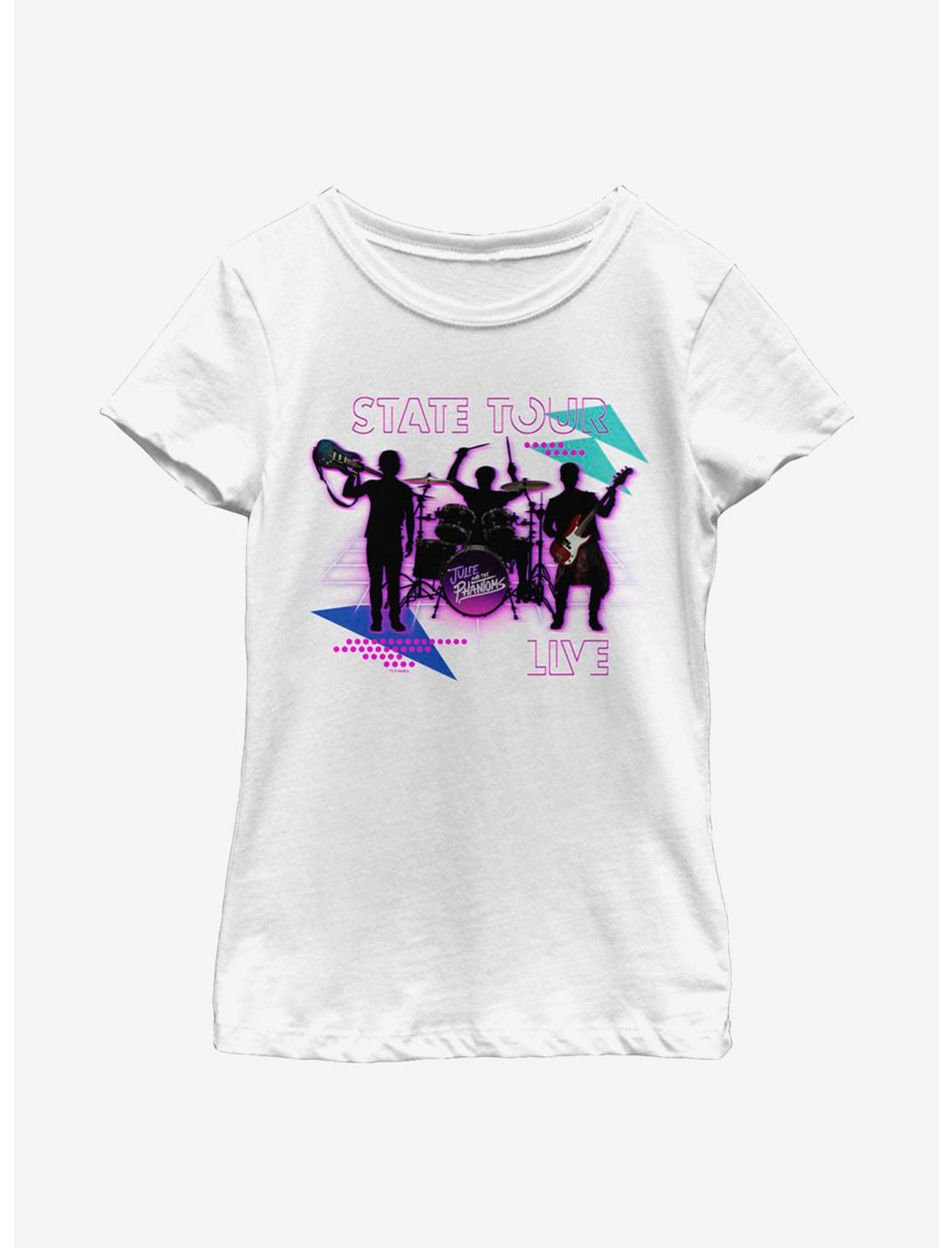 Julie And The Phantoms State Tour Youth Girls T-Shirt, WHITE, hi-res