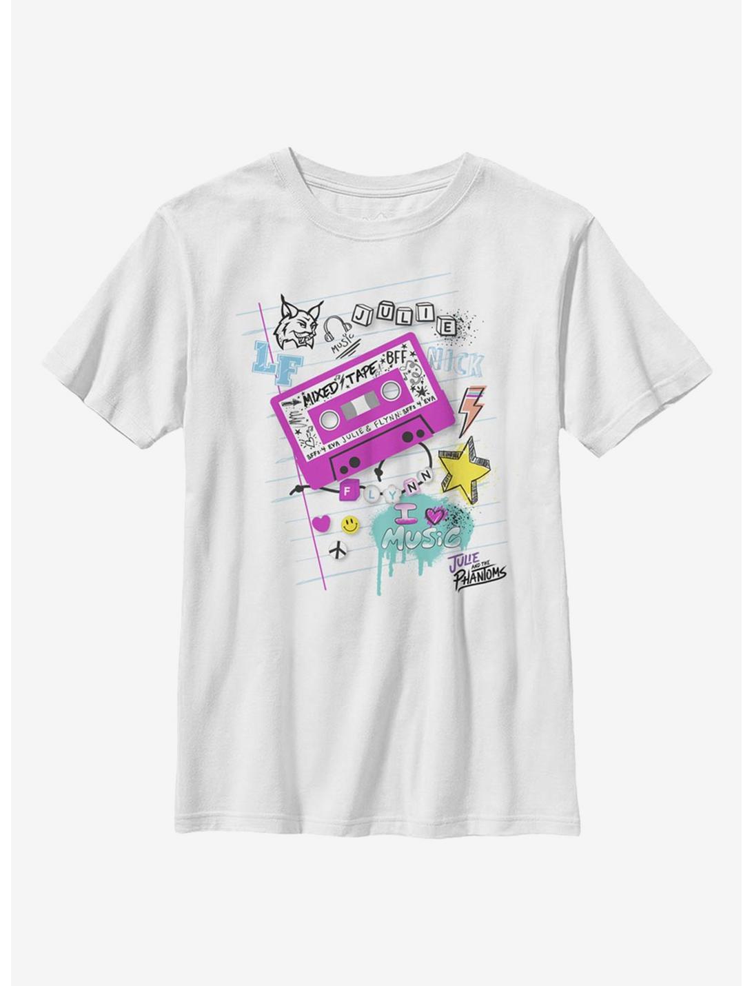 Julie And The Phantoms School Page Youth T-Shirt, WHITE, hi-res