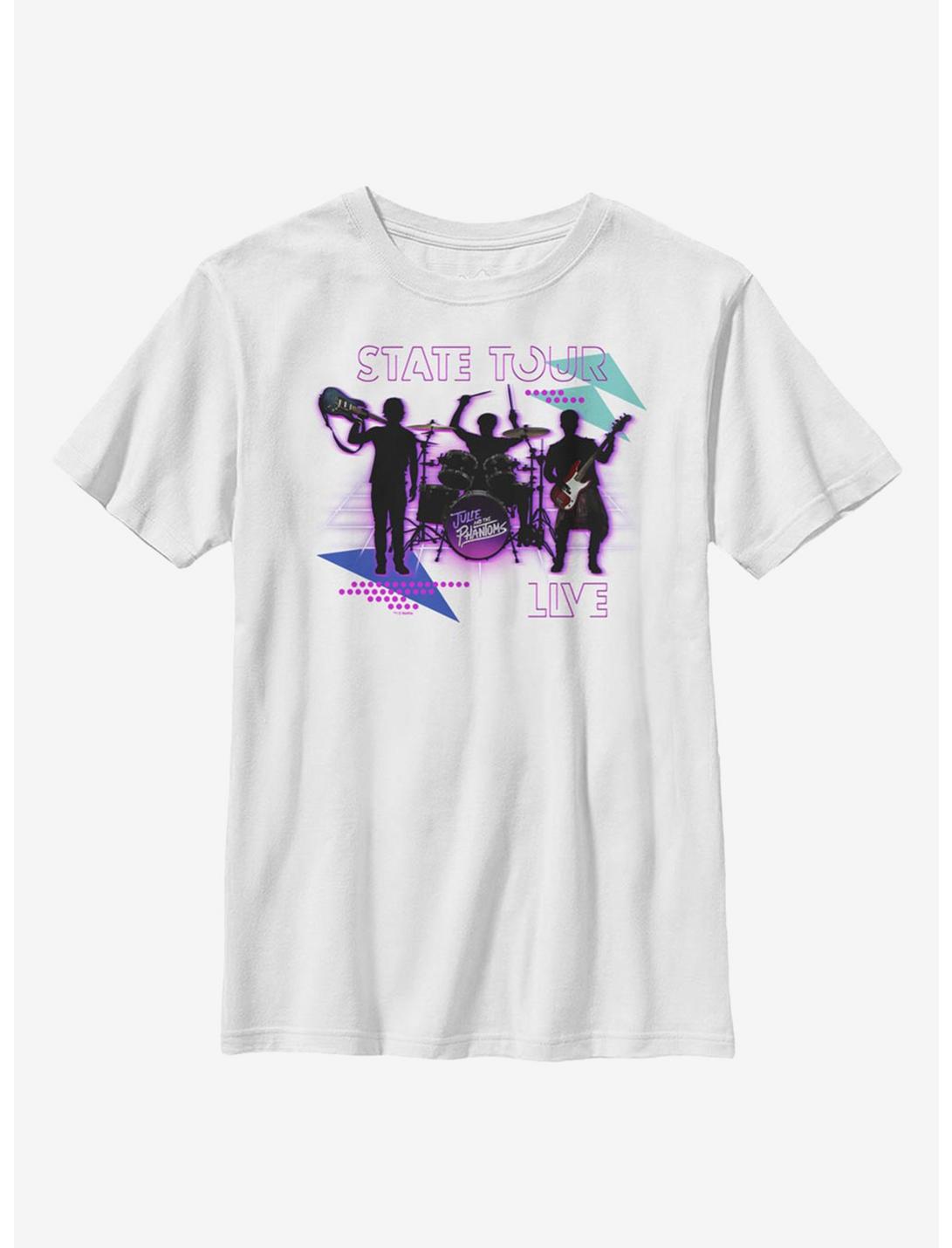 Julie And The Phantoms State Tour Youth T-Shirt, WHITE, hi-res