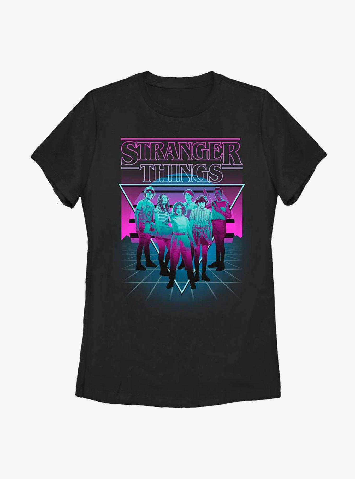 Stranger Things Neon Group Womens T-Shirt, , hi-res