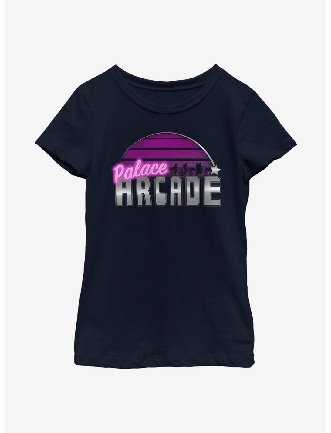 Stranger Things Retro Arcade Youth Girls T-Shirt, NAVY, hi-res