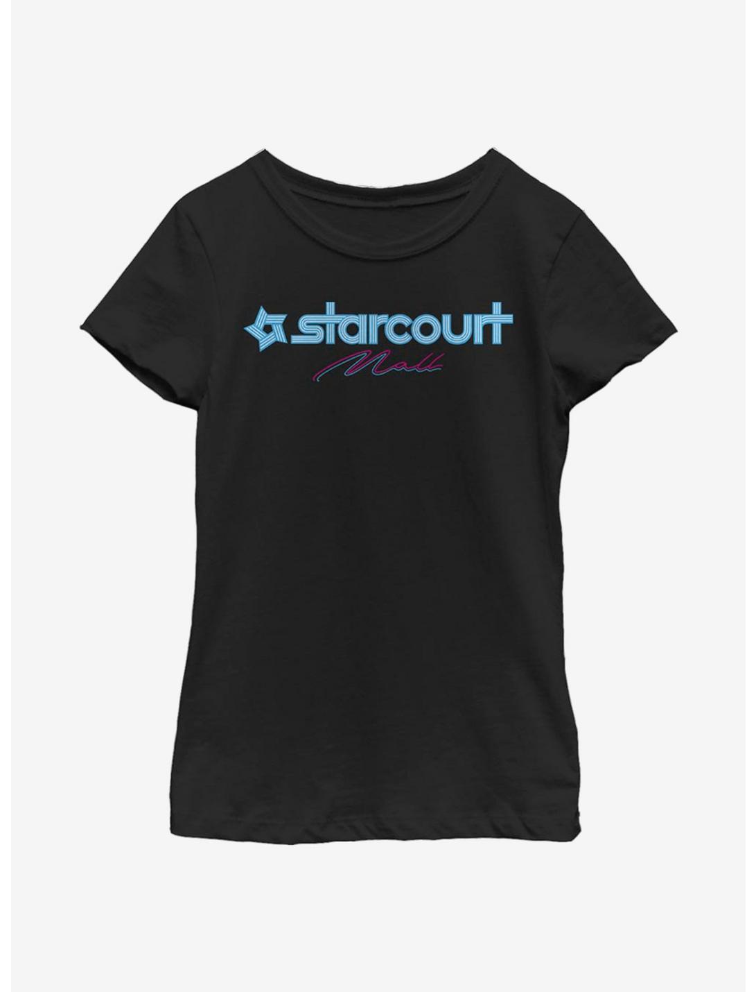 Stranger Things Starcourt Logo Youth Girls T-Shirt, BLACK, hi-res