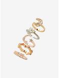 Sailor Moon Crescent Moon & Star Charms Ring Set - BoxLunch Exclusive, MULTI, hi-res