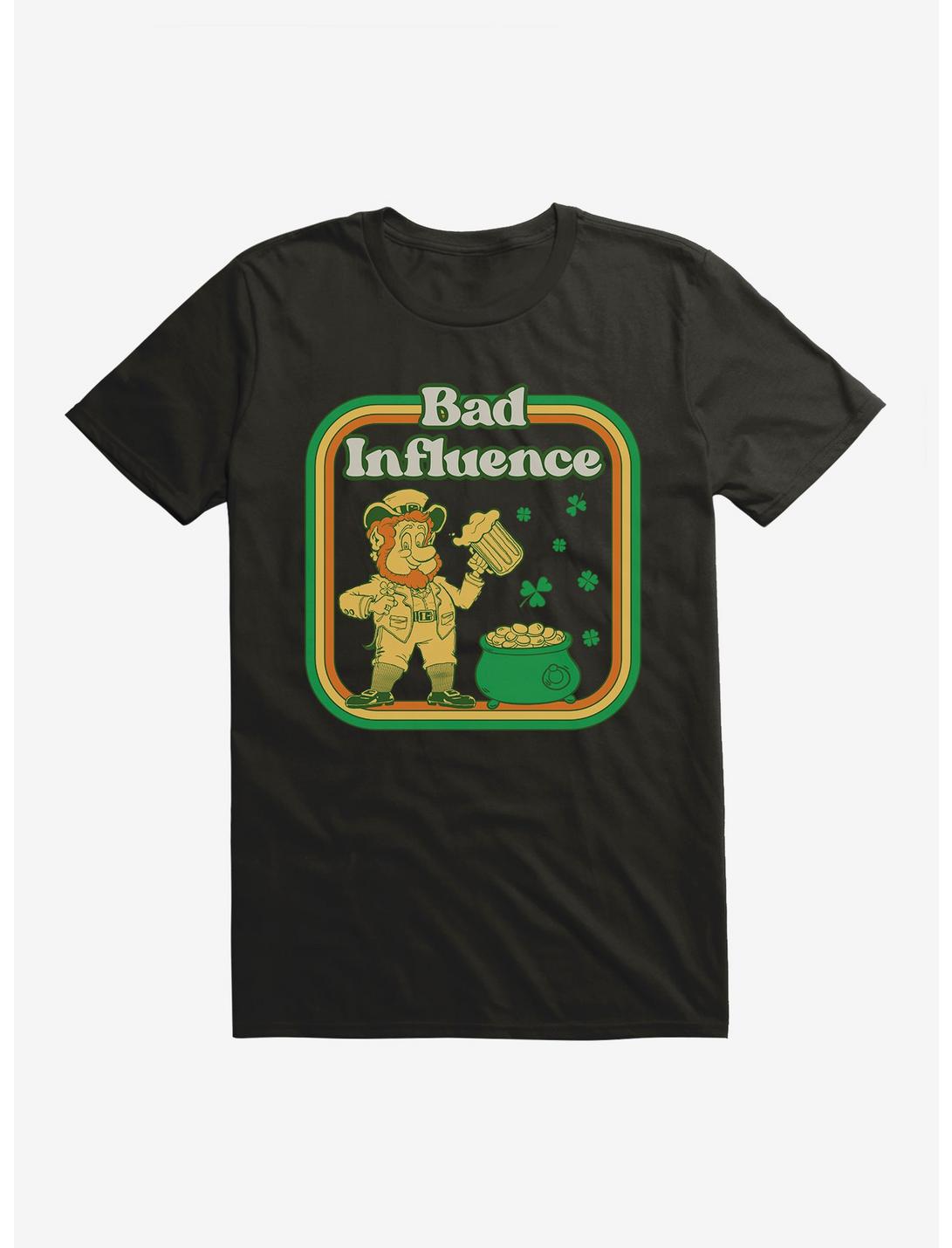 St Patricks Day Bad Influence T-Shirt, BLACK, hi-res