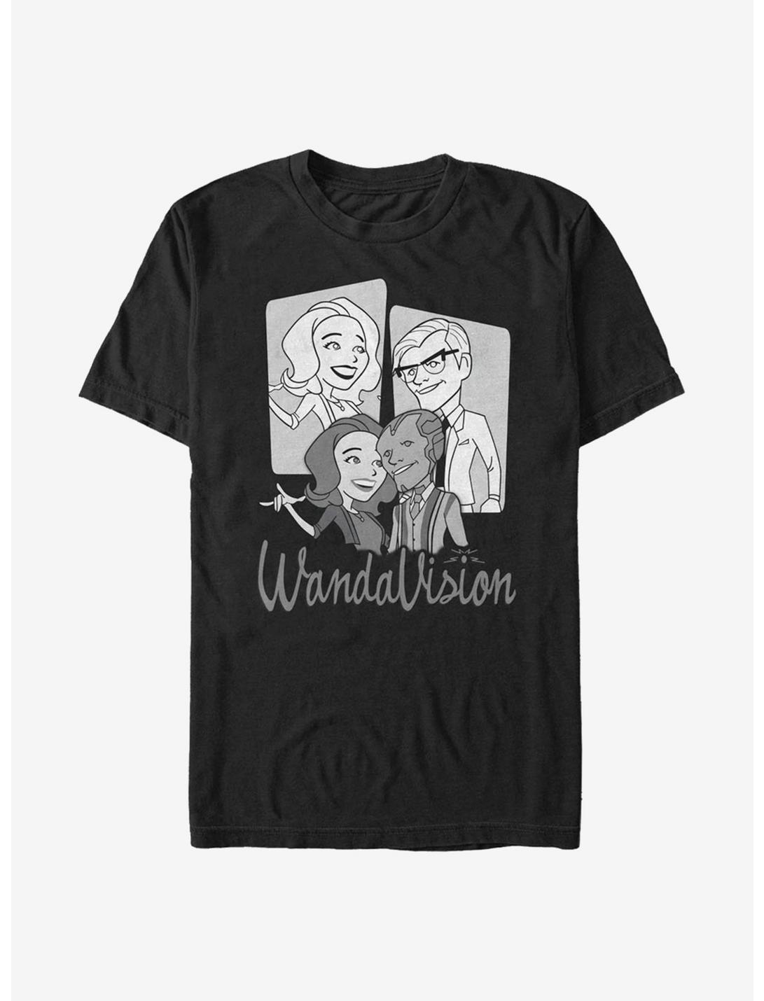 Marvel WandaVision Character Panels T-Shirt, BLACK, hi-res