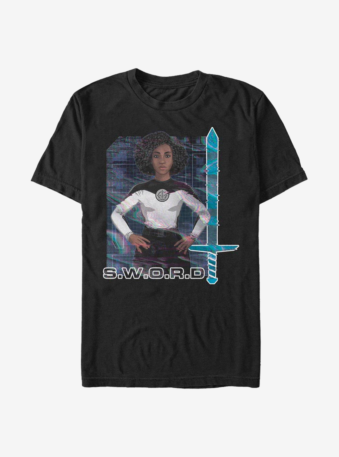 Marvel WandaVision S.W.O.R.D Rambeau T-Shirt, BLACK, hi-res