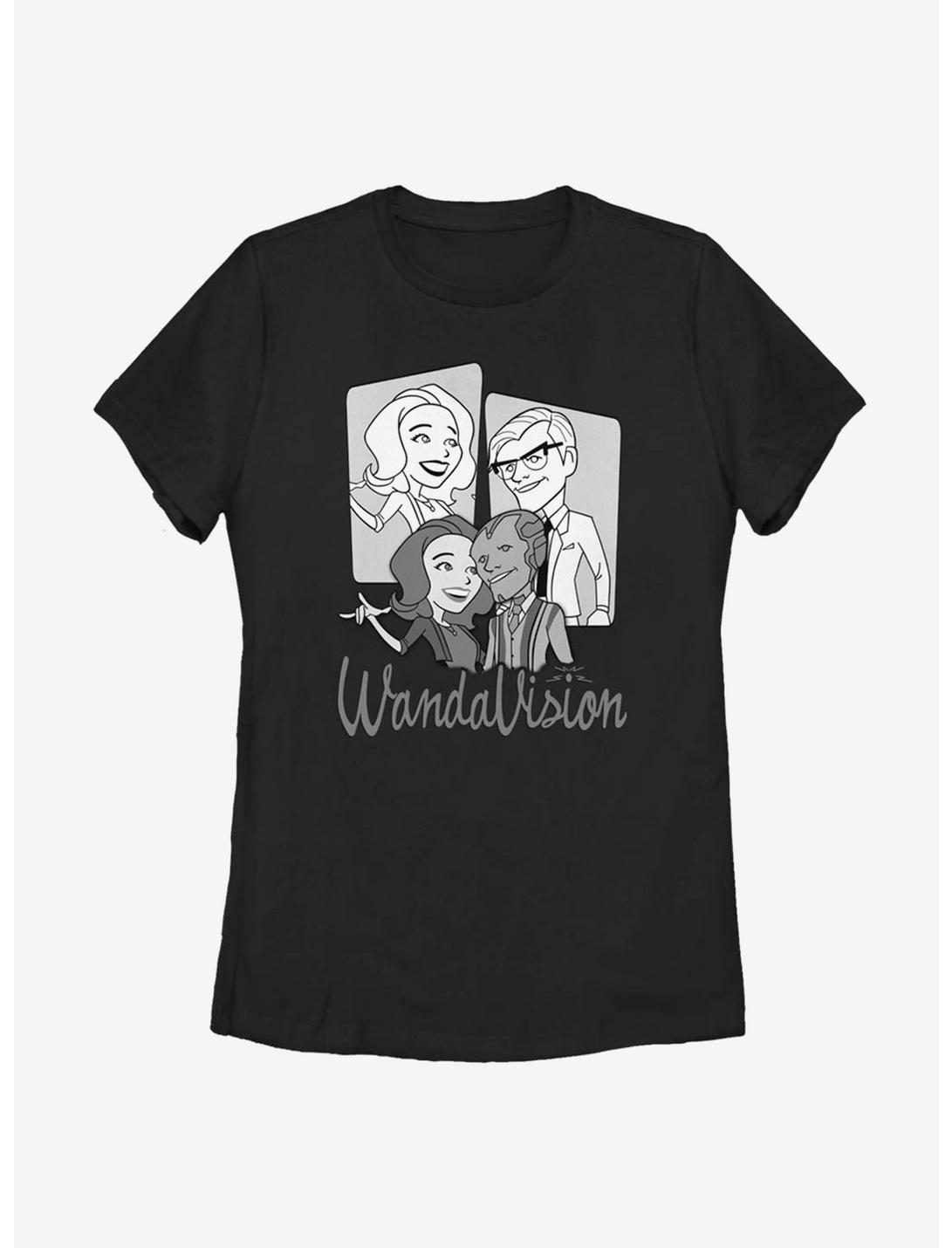 Marvel WandaVision Character Panels Womens T-Shirt, BLACK, hi-res