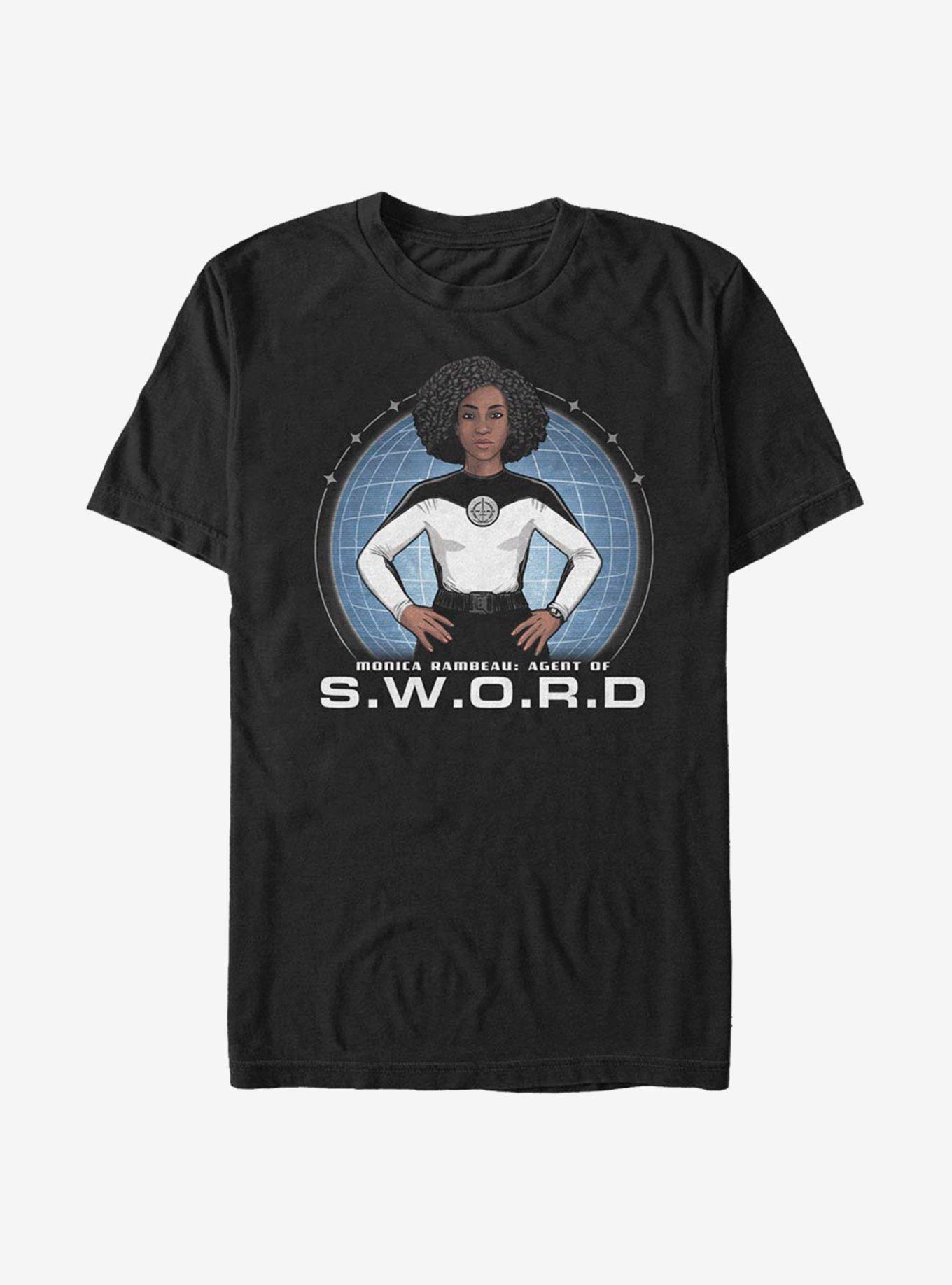 Marvel WandaVision Rambeau S.W.O.R.D Agent T-Shirt, BLACK, hi-res