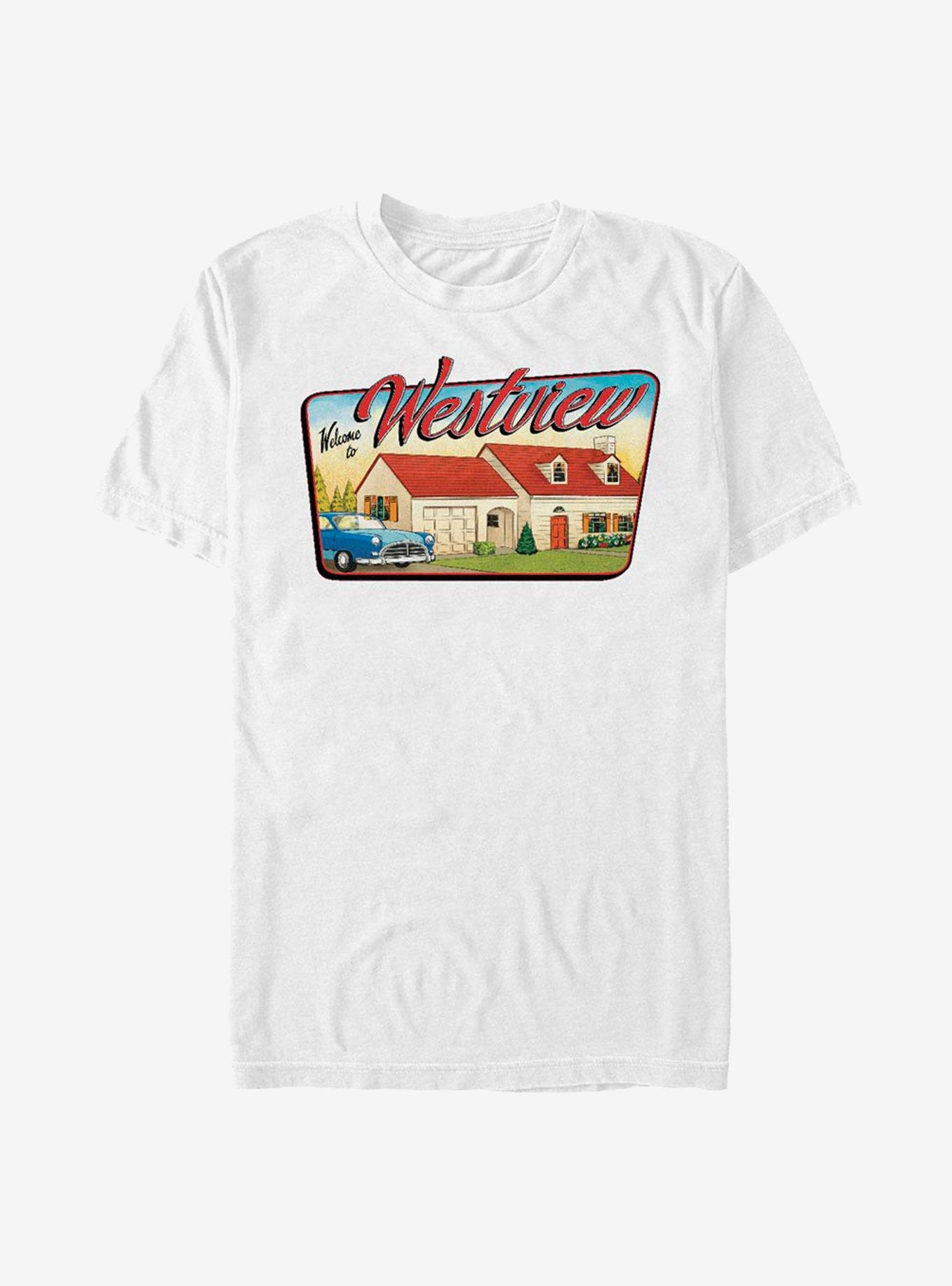 Marvel WandaVision Westview Welcome T-Shirt, WHITE, hi-res