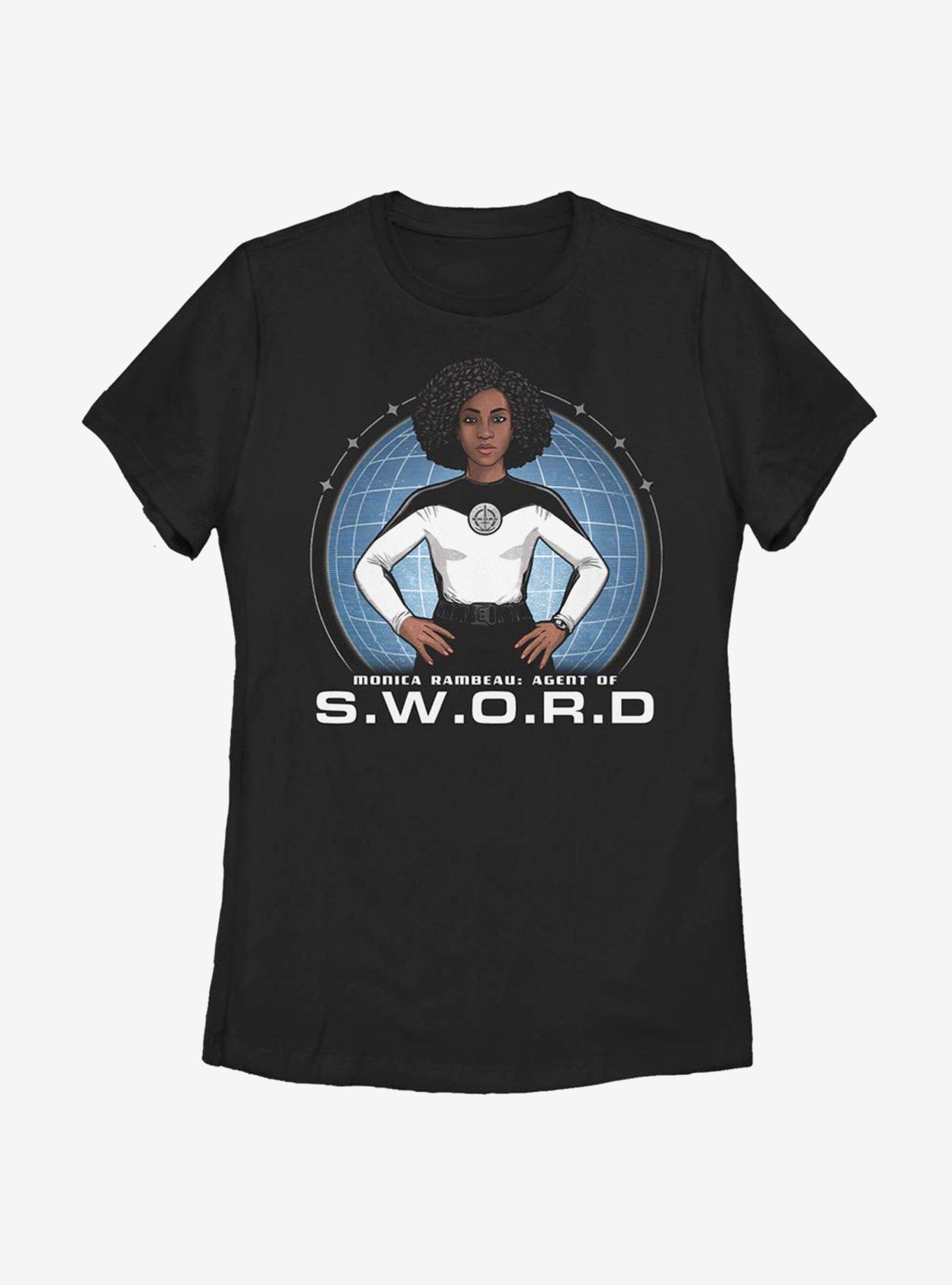 Marvel WandaVision Rambeau S.W.O.R.D Agent Womens T-Shirt, BLACK, hi-res