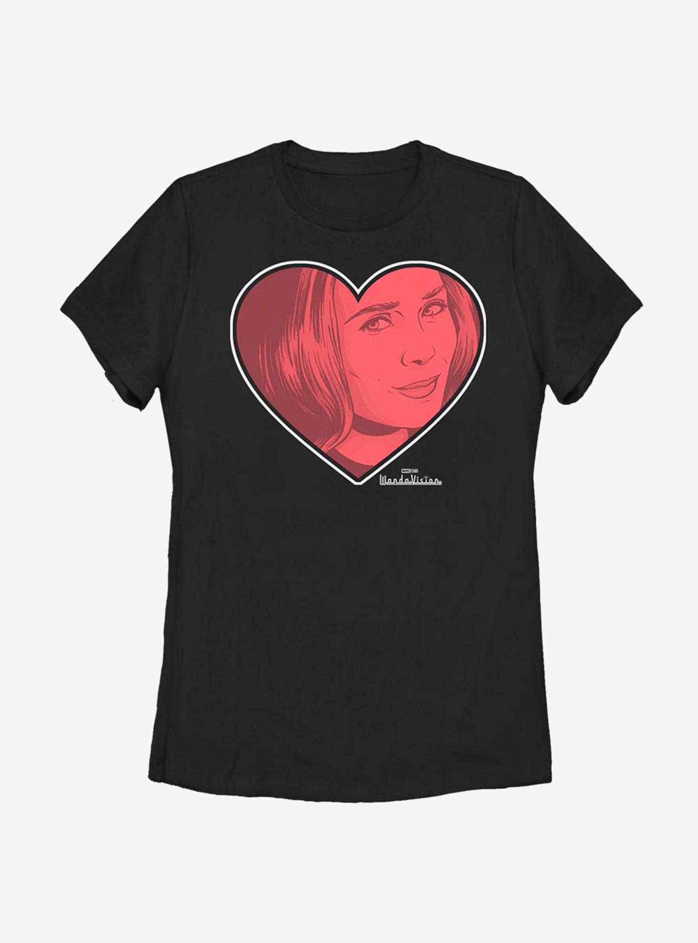 Marvel WandaVision Wanda Love Womens T-Shirt, BLACK, hi-res