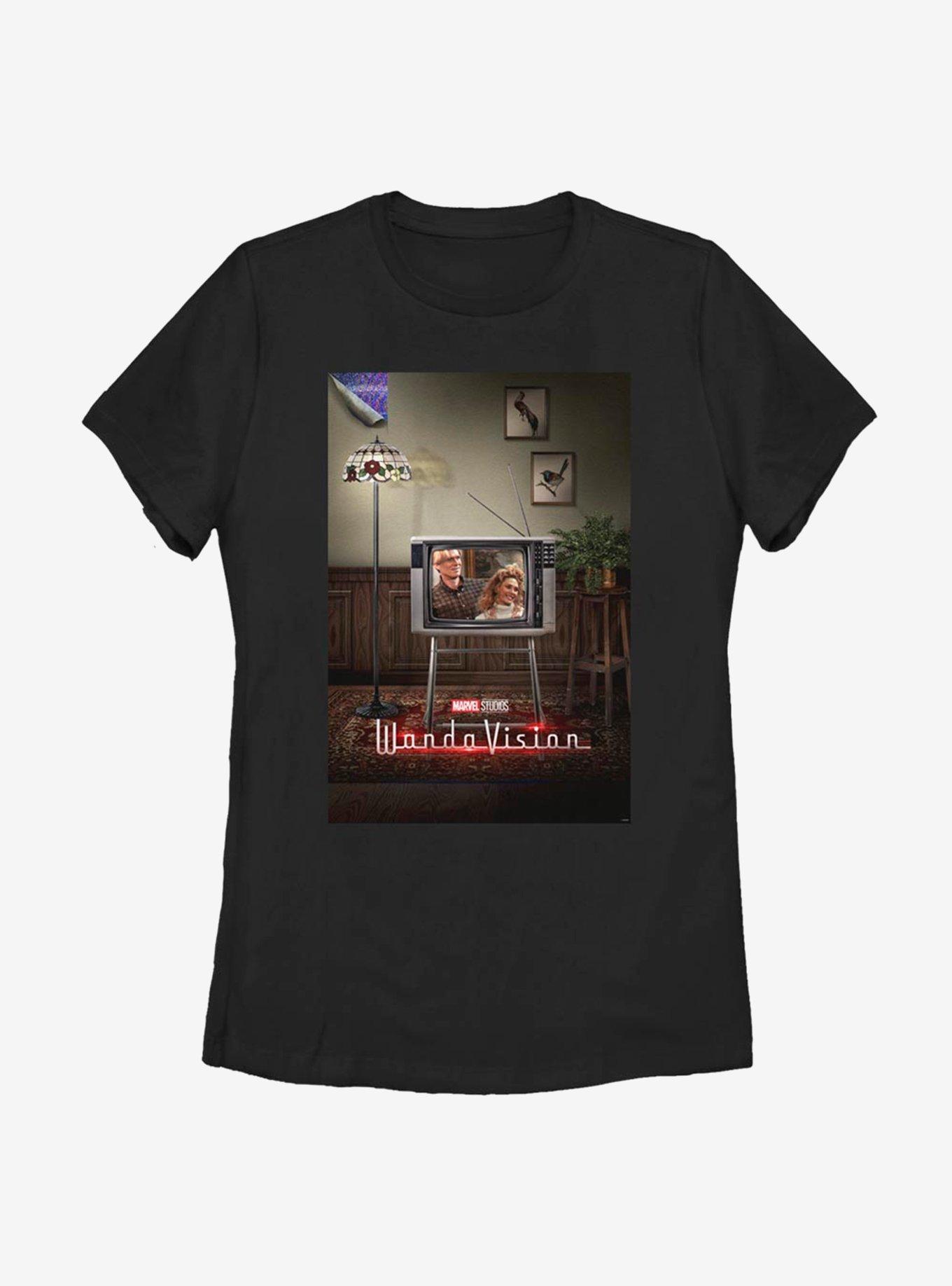 Marvel WandaVision Poster 80s Womens T-Shirt, BLACK, hi-res