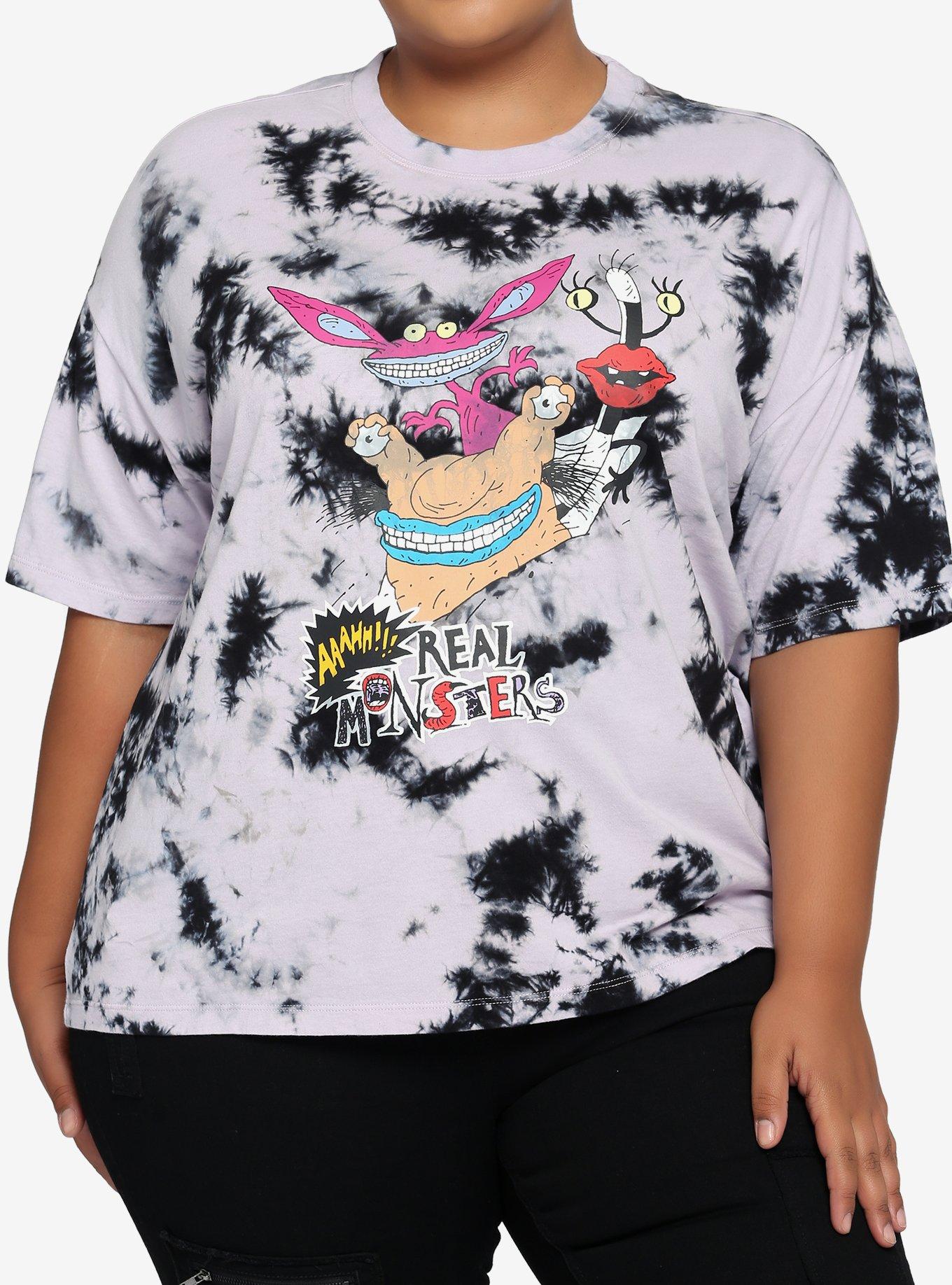 Aaahh!!! Real Monsters Tie-Dye T-Shirt Plus Size, MULTI, hi-res