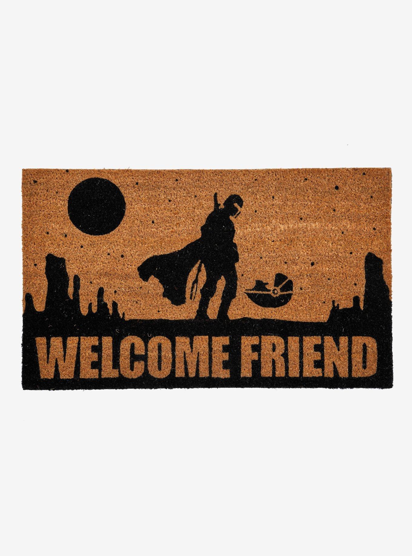 Star Wars The Mandalorian Welcome Friend Doormat, , hi-res