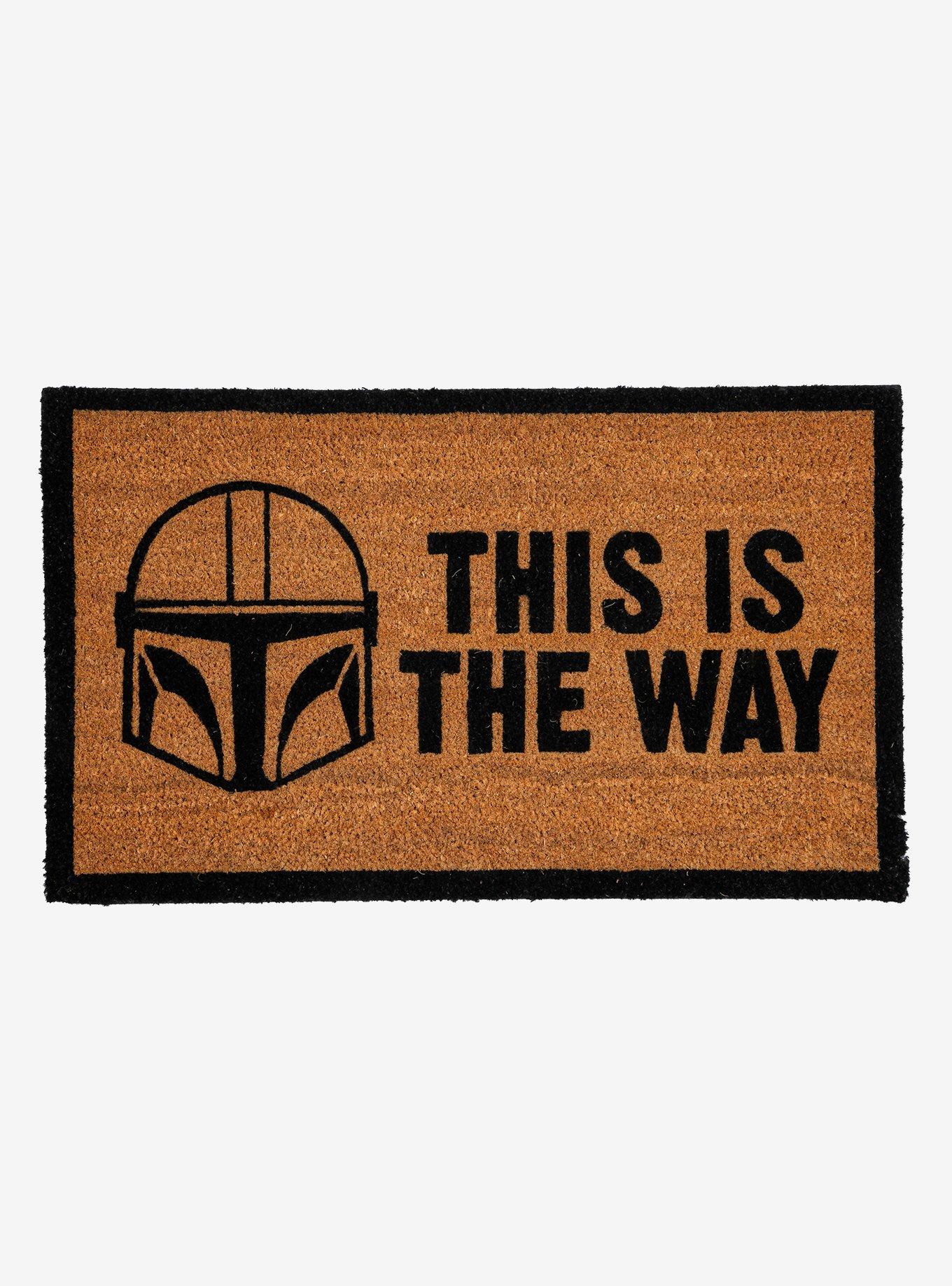 Star Wars The Mandalorian - Shoes Off Outdoor Rug - This Is The