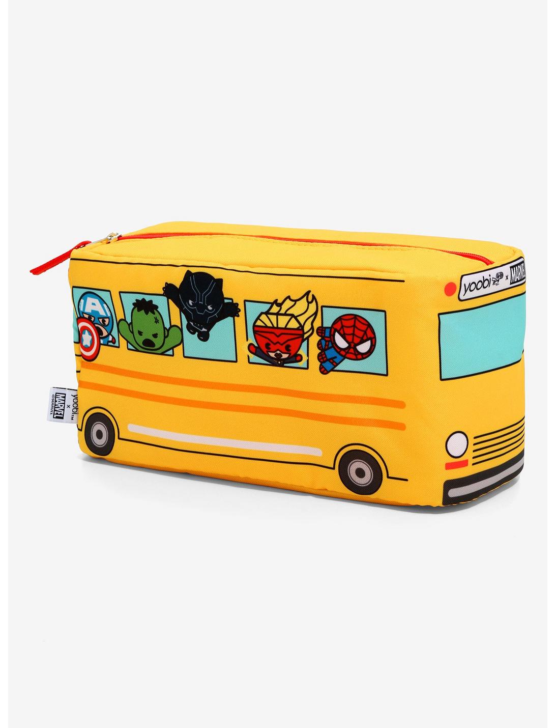 Plus Size Yoobi x Marvel Avengers School Bus Pencil Case, , hi-res