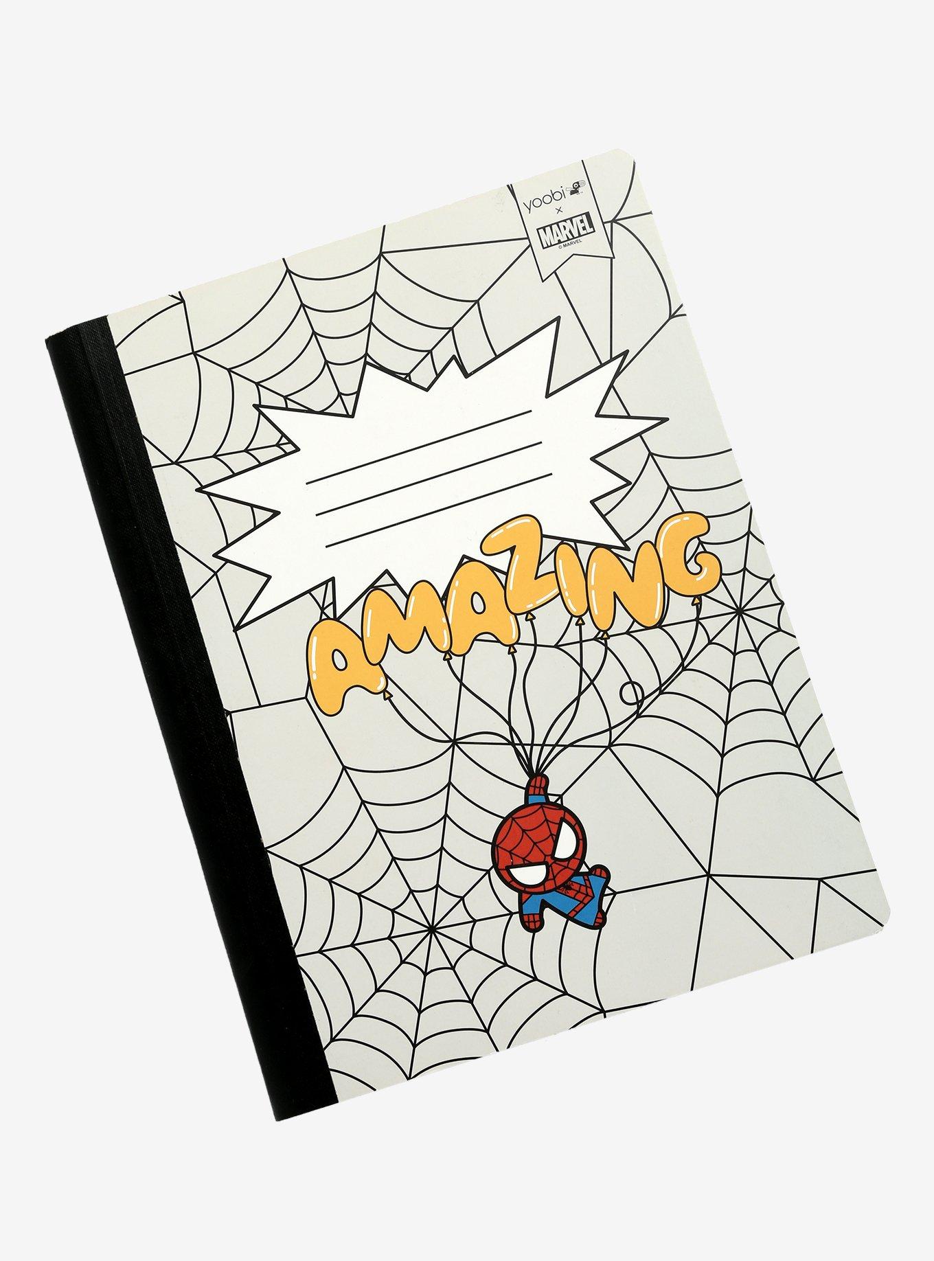 Yoobi x Marvel Spider-Man Chibi Composition Notebook, , hi-res