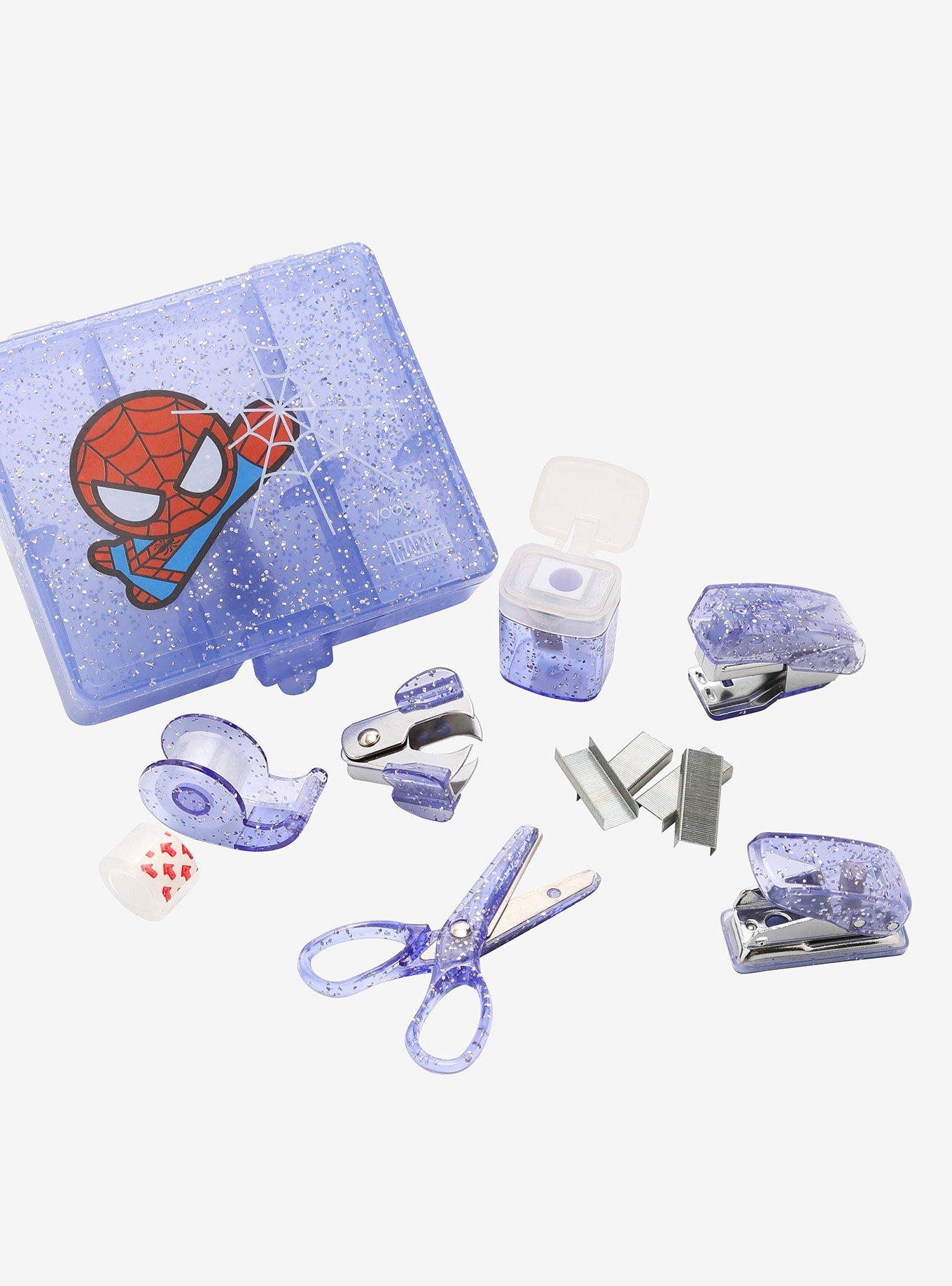 Yoobi Mini Supply Kit and Kids Scissors Set Marvel Spider-Man