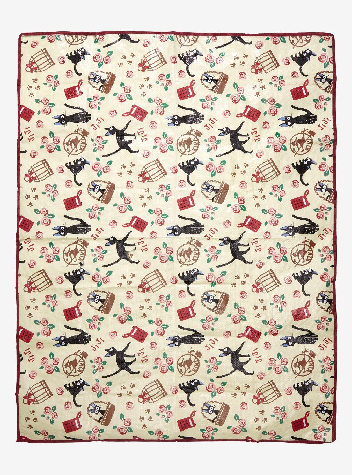 Studio Ghibli Kiki&rsquo;s Delivery Service Jiji Allover Print Picnic Blanket , , hi-res