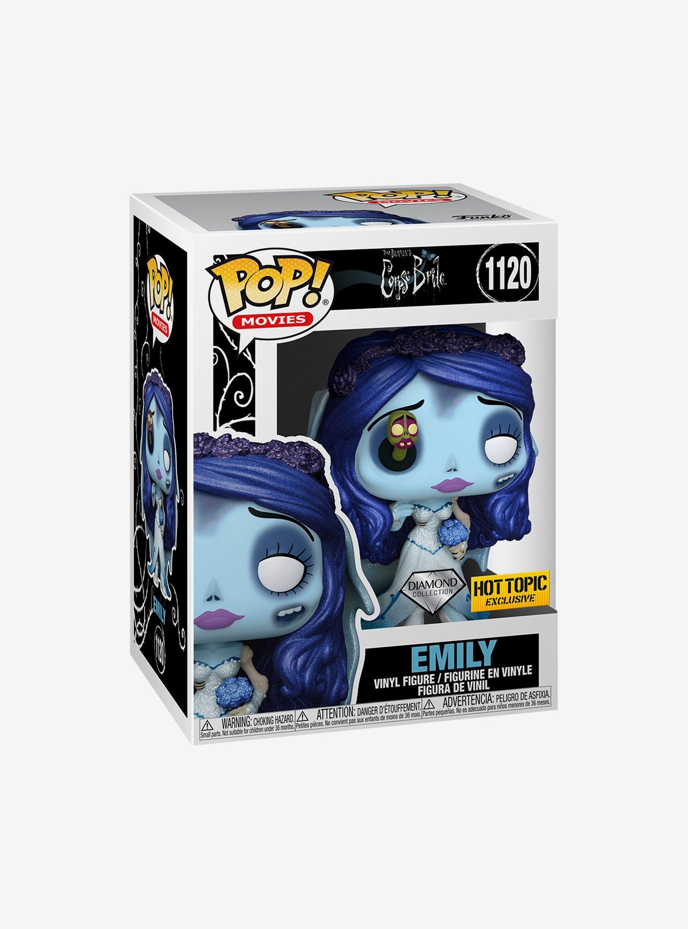 Funko Corpse Bride Diamond Collection Pop Movies Emily With Maggot Vinyl Figure Hot Topic Exclusive