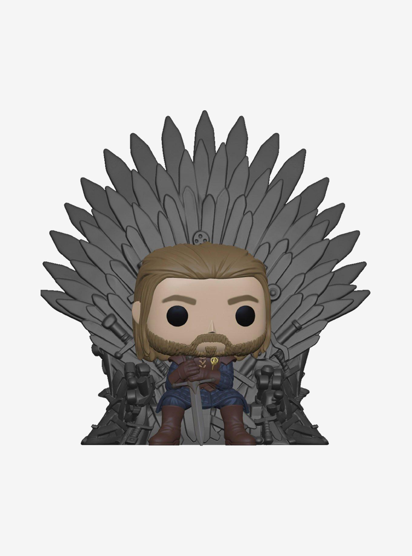 Funko Game Of Thrones Pop! Ned Stark On Iron Throne Deluxe Vinyl Figure, , hi-res