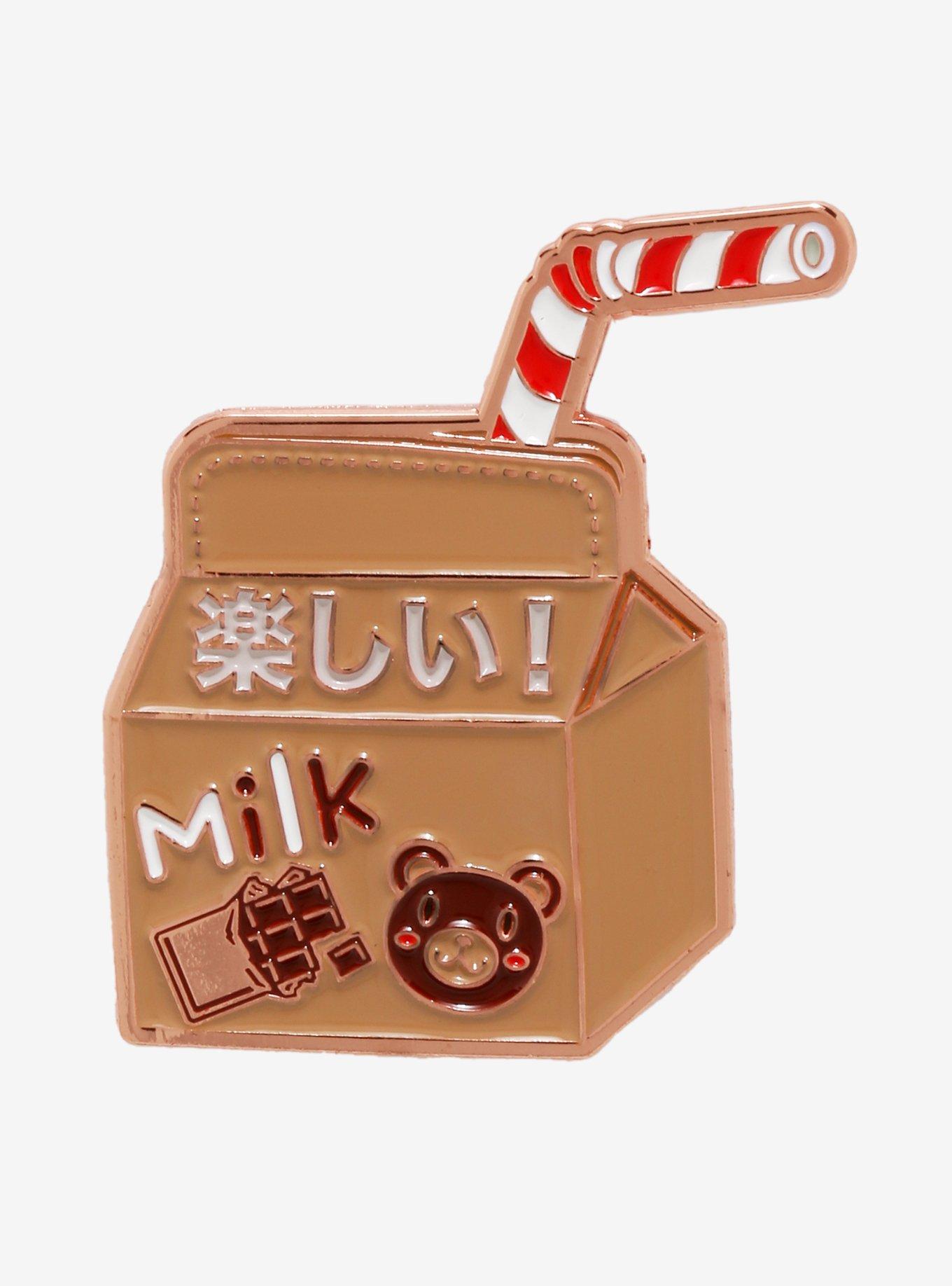 Chocolate Milk Bear Enamel Pin