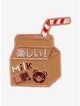 Chocolate Milk Bear Enamel Pin, , hi-res