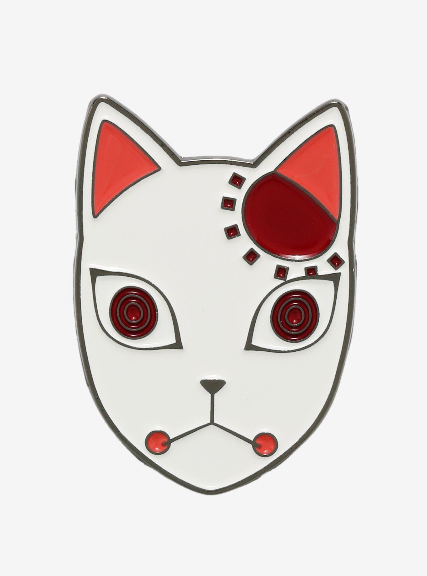 Demon Slayer: Kimetsu No Yaiba Fox Mask Enamel Pin, , hi-res